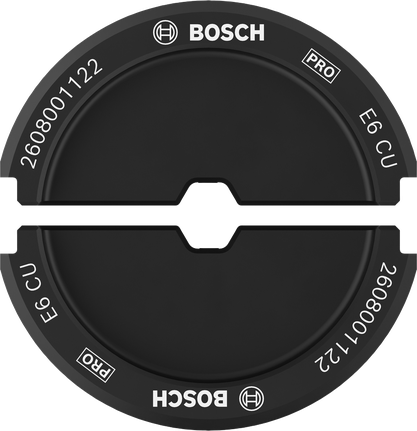 Matriz de crimpeado Bosch PRO E6 CU 6 mm² para cobre.